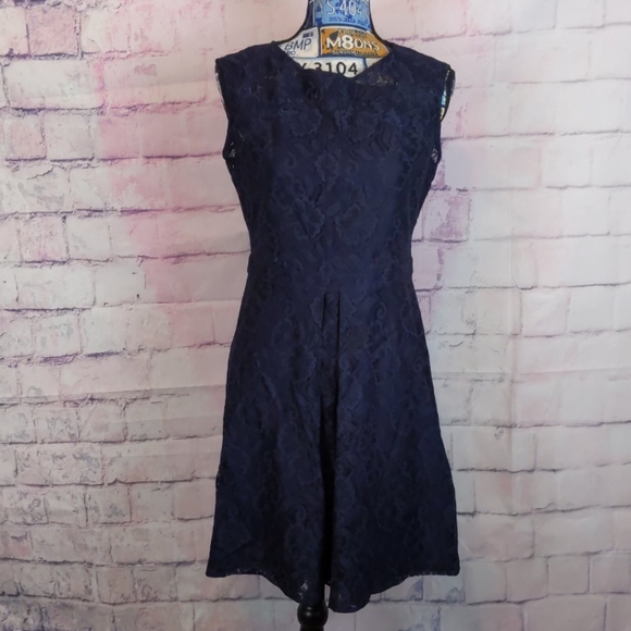 navy calvin klein dress